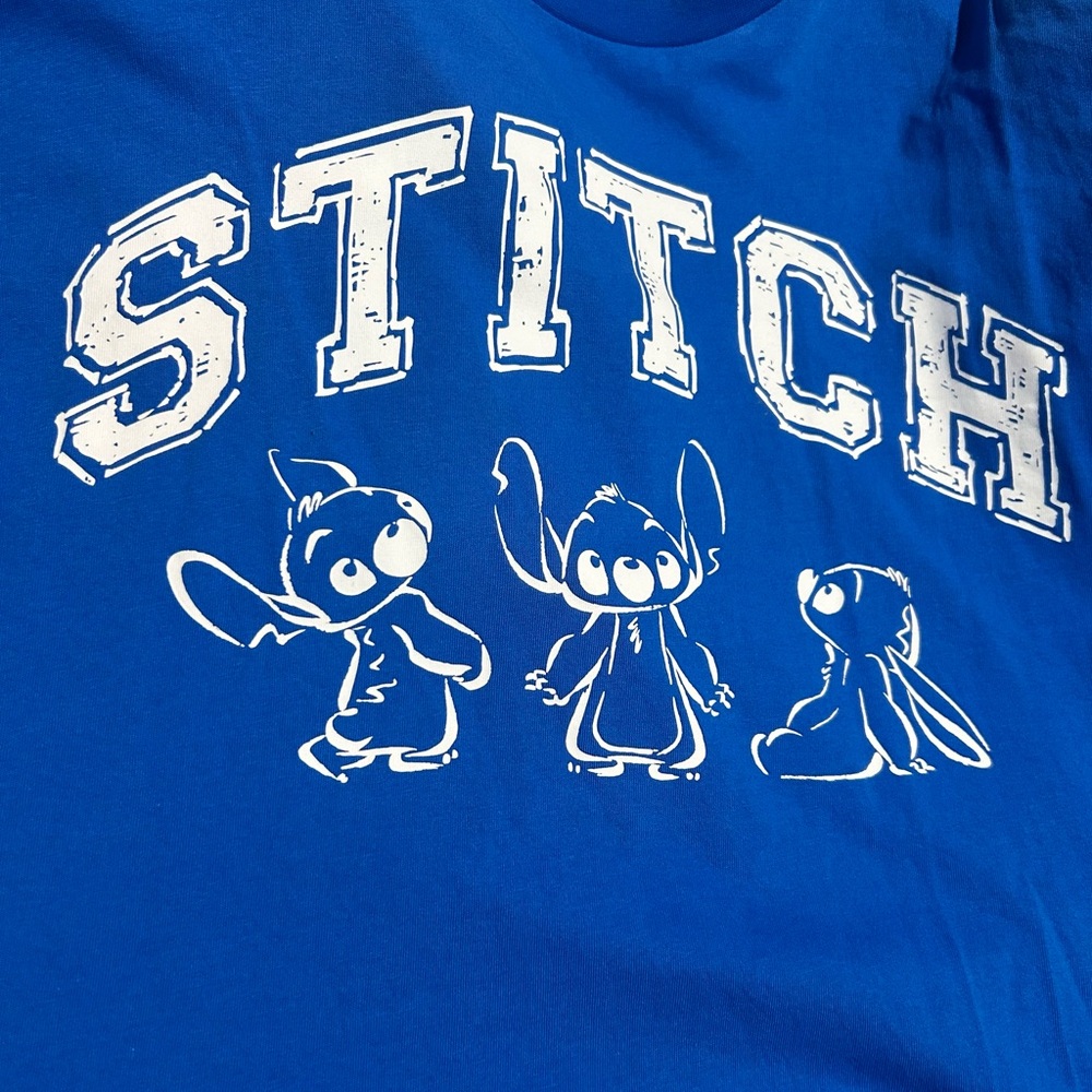 Primark Blue Stitch Graphic Tee